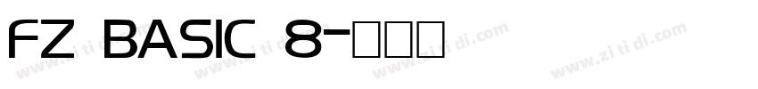 FZ BASIC 8字体转换